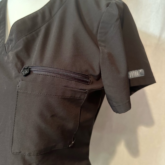 Med Couture Gray and Black Scrub Tops - Picture 9 of 15